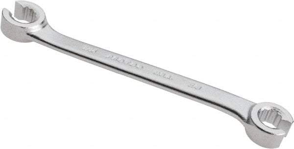 Proto - 3/8 x 7/16", Satin Finish, Open End Flare Nut Wrench - 12 Points, 6-1/4" OAL, Steel, Double End Head - Eagle Tool & Supply