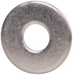 Value Collection - M5 Screw, Grade 18-8 Stainless Steel Fender Flat Washer - 5.3mm ID x 15mm OD, Plain Finish - Eagle Tool & Supply