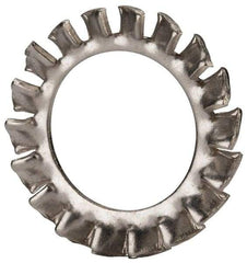 Value Collection - M14 Screw, 15mm ID, Stainless Steel External Tooth Lock Washer - 24mm OD, Uncoated, Grade 18-8 & Austenitic A2 - Eagle Tool & Supply