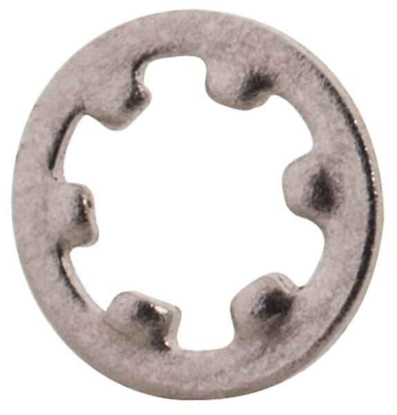 Value Collection - M2 Screw, 2.2mm ID, Stainless Steel Internal Tooth Lock Washer - 4.5mm OD, Uncoated, Grade 18-8 & Austenitic A2 - Eagle Tool & Supply