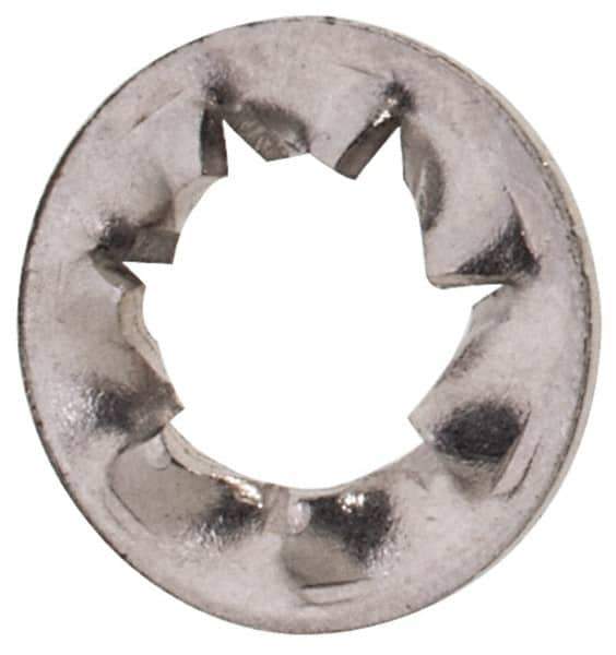 Value Collection - M2.5 Screw, 2.7mm ID, Stainless Steel Internal Tooth Lock Washer - 5.5mm OD, Uncoated, Grade 18-8 & Austenitic A2 - Eagle Tool & Supply