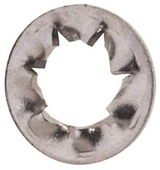Value Collection - M2.5 Screw, 2.7mm ID, Stainless Steel Internal Tooth Lock Washer - 5.5mm OD, Uncoated, Grade 18-8 & Austenitic A2 - Eagle Tool & Supply