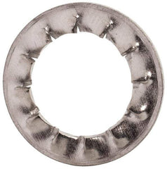 Value Collection - M12 Screw, 13mm ID, Stainless Steel Internal Tooth Lock Washer - 20.5mm OD, Uncoated, Grade 18-8 & Austenitic A2 - Eagle Tool & Supply
