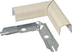 Wiremold - 3/4 Inch Long x 2 Inch Wide x 21/32 Inch High, Raceway Elbow End - 90°, Ivory, For Use with Wiremold 700 Series Raceways - Eagle Tool & Supply