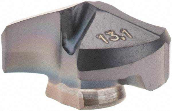 Iscar - Series IDI-SK, 0.516" Diam Grade IC908 140° Replaceable Drill Tip - Carbide, TiAlN Finish, 13 Seat Size, Through Coolant - Eagle Tool & Supply