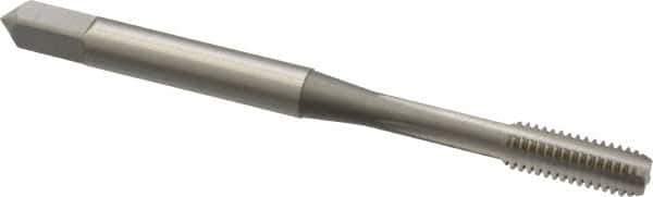 OSG - M4x0.70 Metric Coarse 6H 4 Flute Bright Finish High Speed Steel Straight Flute Standard Hand Tap - Bottoming, Right Hand Thread, 2-1/8" OAL, 3/4" Thread Length, D4 Limit, Oversize - Eagle Tool & Supply