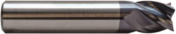 M.A. Ford - 5/32", 3/16" LOC, 3/16" Shank Diam, 2" OAL, 4 Flute, Solid Carbide Square End Mill - Single End, ALtima Finish, 35/38° Helix, Centercutting, Right Hand Cut, Right Hand Flute, Series 177 - Eagle Tool & Supply