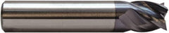 M.A. Ford - 1/2", 4 Flute, Single End, Solid Carbide, 0.015" Corner Radius End Mill - 3" OAL, 35/38° Helix, Right Hand Flute, 1-1/4" LOC, Right Hand Cut - Eagle Tool & Supply