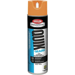 Krylon - 20 fl oz Orange Marking Paint - 664' Coverage at 1" Wide, Water-Based Formula - Eagle Tool & Supply