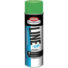 Krylon - 20 fl oz Green Field Marking Paint - 602' Coverage at 2" Wide, Water-Based Formula - Eagle Tool & Supply