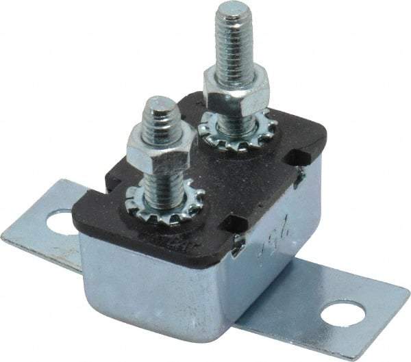 Value Collection - 25 Amp Automotive Heavy Duty Stud Terminal Circuit Breaker - Crosswise Bracket Mount, 1.259" Long x 0.838" Wide 0.652" High - Eagle Tool & Supply