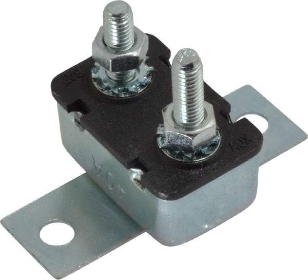 Value Collection - 40 Amp Automotive Heavy Duty Stud Terminal Circuit Breaker - Crosswise Bracket Mount, 1.259" Long x 0.838" Wide 0.652" High - Eagle Tool & Supply