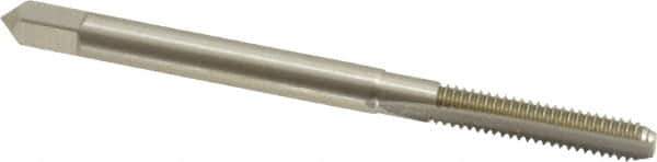 OSG - #5-40 UNC 2B/3B 2 Flute Bright Finish High Speed Steel Straight Flute Standard Hand Tap - Bottoming, Right Hand Thread, 1-15/16" OAL, 5/8" Thread Length, H2 Limit, Oversize - Eagle Tool & Supply