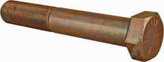 Made in USA - 1-14 UNF, 6-1/2" Length Under Head Hex Head Cap Screw - Eagle Tool & Supply