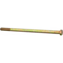 Made in USA - 3/8-24 UNF, 7-1/2" Length Under Head Hex Head Cap Screw - Eagle Tool & Supply