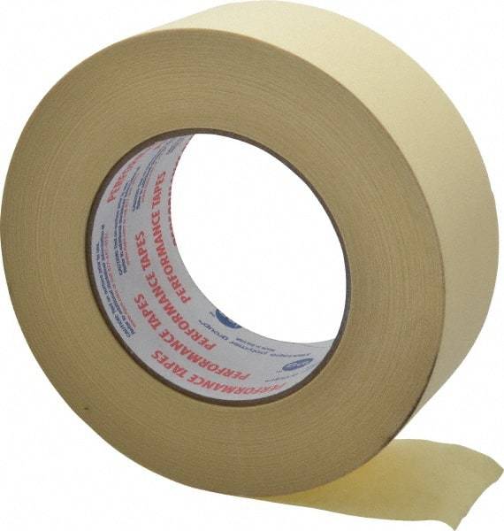 Intertape - 2" Wide x 60 Yd Long White Paper Masking Tape - Series PG21, 7.3 mil Thick, 26 In/Lb Tensile Strength - Eagle Tool & Supply