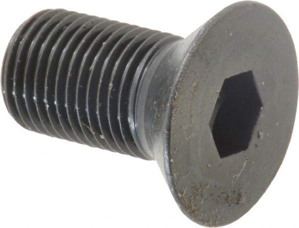 Holo-Krome - 1/2-20 UNF Hex Socket Drive, 82° Flat Screw - Alloy Steel, Black Oxide Finish, Fully Threaded, 1" OAL - Eagle Tool & Supply