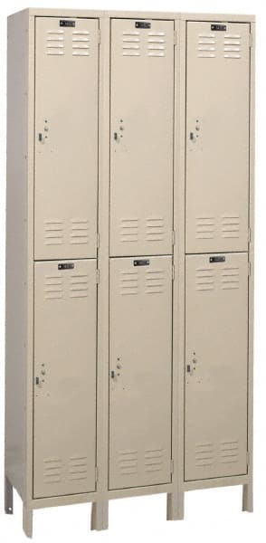 Hallowell - 6 Door, 2 Tier, ValueMax Wardrobe Lockers - Eagle Tool & Supply