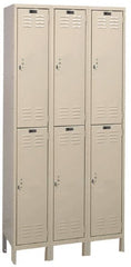 Hallowell - 6 Door, 2 Tier, ValueMax Wardrobe Lockers - Eagle Tool & Supply