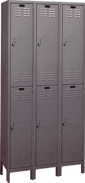 Hallowell - 6 Door, 2 Tier, ValueMax Wardrobe Lockers - Eagle Tool & Supply
