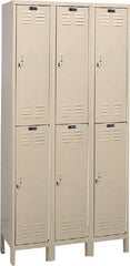 Hallowell - 6 Door, 2 Tier, ValueMax Wardrobe Lockers - Eagle Tool & Supply