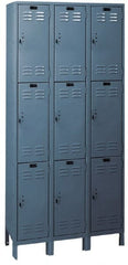 Hallowell - 9 Door, 3 Tier, ValueMax Wardrobe Lockers - Eagle Tool & Supply