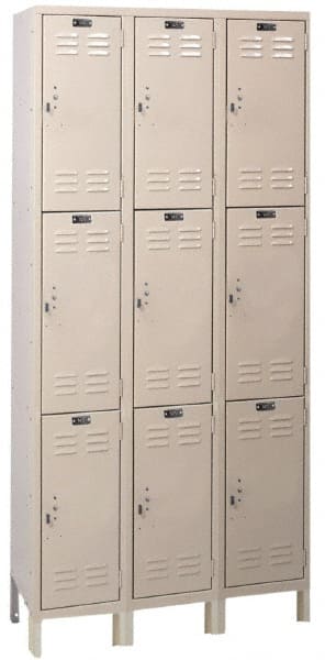Hallowell - 9 Door, 3 Tier, ValueMax Wardrobe Lockers - Eagle Tool & Supply