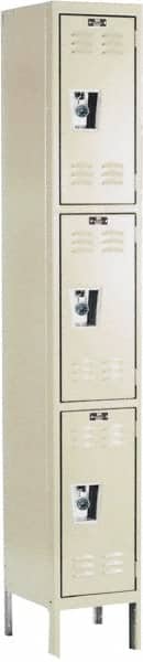 Hallowell - 3 Door, 3 Tier, Ready-Built Wardrobe & Box Lockers - Eagle Tool & Supply