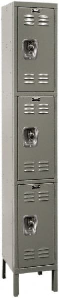 Hallowell - 3 Door, 3 Tier, Ready-Built Wardrobe & Box Lockers - Eagle Tool & Supply