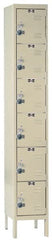 Hallowell - 6 Door, 6 Tier, Ready-Built Wardrobe & Box Lockers - Eagle Tool & Supply