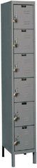 Hallowell - 6 Door, 6 Tier, Ready-Built Wardrobe & Box Lockers - Eagle Tool & Supply