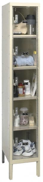 Hallowell - 5 Door, 5 Tier, Safety-View Plus Box Lockers - Eagle Tool & Supply