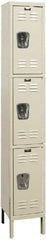 Hallowell - 3 Door, 3 Tier, Galvanite Corrosion Resistant Wardrobe & Box Lockers - Eagle Tool & Supply