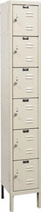 Hallowell - 6 Door, 6 Tier, Galvanite Corrosion Resistant Wardrobe & Box Lockers - Eagle Tool & Supply