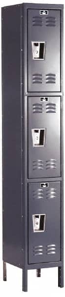 Hallowell - 3 Door, 3 Tier, Premium Wardrobe Lockers - Eagle Tool & Supply