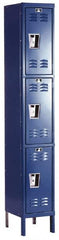 Hallowell - 3 Door, 3 Tier, Premium Wardrobe Lockers - Eagle Tool & Supply