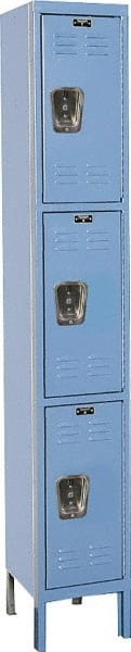 Hallowell - 3 Door, 3 Tier, Premium Wardrobe Lockers - Eagle Tool & Supply