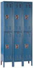 Hallowell - 6 Door, 2 Tier, Premium Wardrobe Lockers - Eagle Tool & Supply