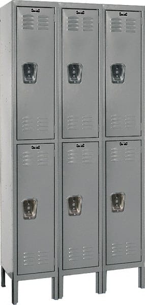 Hallowell - 6 Door, 2 Tier, Premium Wardrobe Lockers - Eagle Tool & Supply