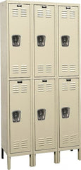 Hallowell - 6 Door, 2 Tier, Premium Wardrobe Lockers - Eagle Tool & Supply
