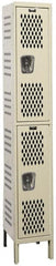 Hallowell - 2 Door, 2 Tier, Heavy-Duty Ventilated Wardrobe & Box Lockers - Eagle Tool & Supply