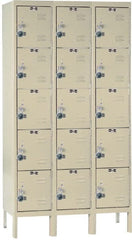 Hallowell - 15 Door, 5 Tier, Ready-Built Wardrobe & Box Lockers - Eagle Tool & Supply
