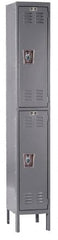 Hallowell - 2 Door, 2 Tier, Ready-Built Wardrobe & Box Lockers - Eagle Tool & Supply