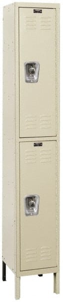 Hallowell - 2 Door, 2 Tier, Ready-Built Wardrobe & Box Lockers - Eagle Tool & Supply