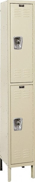 Hallowell - 2 Door, 2 Tier, Ready-Built Wardrobe & Box Lockers - Eagle Tool & Supply