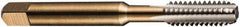 DORMER - M1.6x0.35 Metric Coarse, 2 Flute, Bottoming, Plug & Taper, Bright Finish, High Speed Steel Tap Set - Right Hand Cut, 41mm OAL, 6H Class of Fit, Series E500 - Eagle Tool & Supply