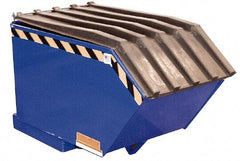 Vestil - Heavy-Duty Virgin Black Polyethylene Self-Dumping Hopper Poly Lid - Eagle Tool & Supply
