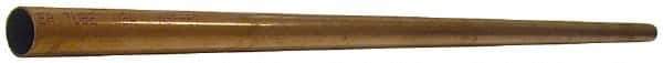 Mueller Industries - 5/8 Inch Outside Diameter x 2 Ft. Long, Copper Round Tube - 0.545 Inch Inside Diameter, 0.04 Inch Wall Thickness, Alloy 122 - Eagle Tool & Supply