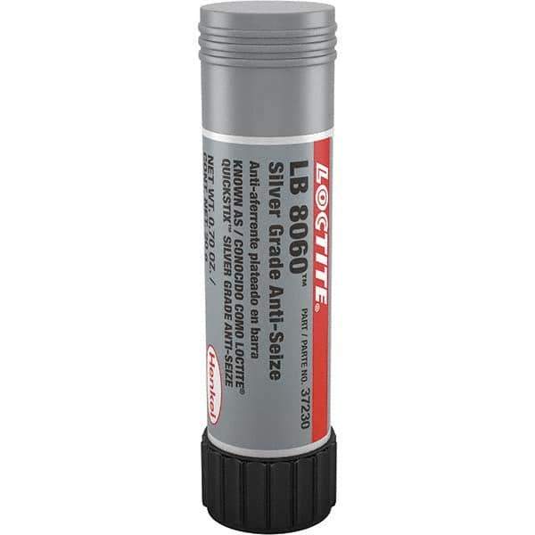 Loctite - 20 Gram Stick High Temperature Anti-Seize Lubricant - Silver Colored, -20 to 1,600°F, Silver Colored, Water Resistant - Eagle Tool & Supply