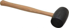 Garland - 1-3/16 Lb Head Rubber Mallet - 15-3/4" OAL, 13-1/2" Long Wood Handle - Eagle Tool & Supply